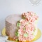 Торт с кремовыми цветами