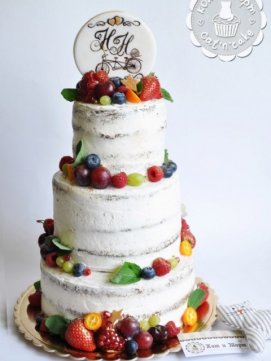 Свадебный трёхъярусный торт 