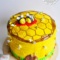Торт «Улей с пчёлками»
