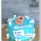 Голубой торт с гитарой