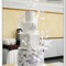 Белый свадебный четырёхъярусный торт