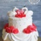Свадебный торт с лебедями