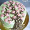 Торт с цветущей сакурой