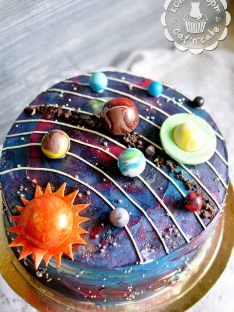 Торт "Солнечная система"