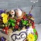 Свадебный ягодный торт с гнездом
