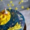 Торт с ракетой и звёздами