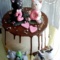 Торт с котиками на двадцатилетие свадьбы