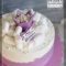 Бело-фиолетовый торт для принцессы